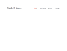 Tablet Screenshot of elizabethleeper.com